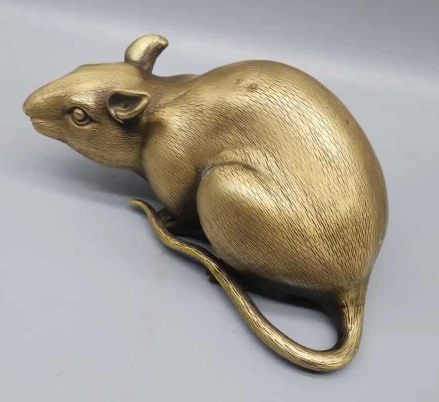 China brass mouse crafts statue