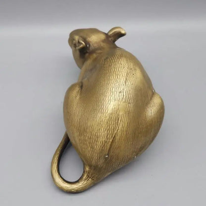China brass mouse crafts statue