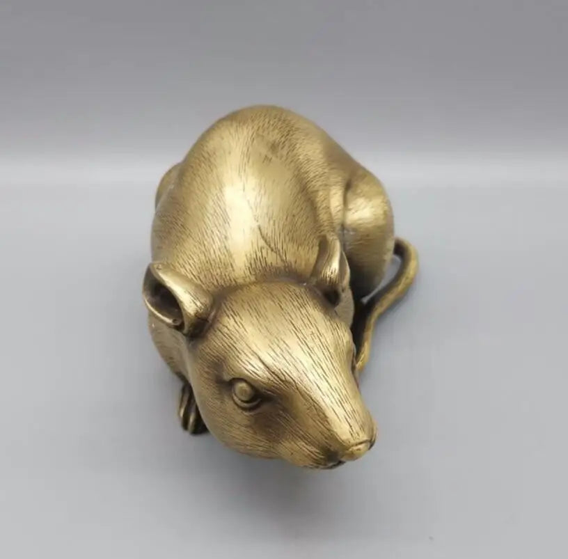 China brass mouse crafts statue