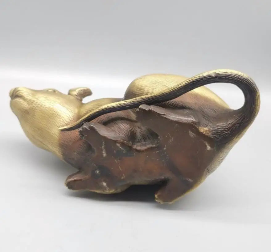 China brass mouse crafts statue