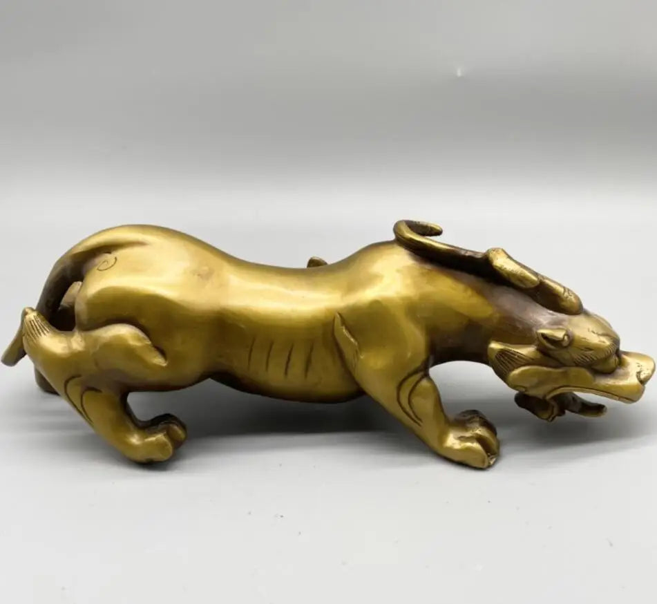 China brass mythical wild animal crafts statue
