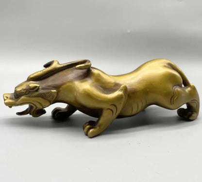 China brass mythical wild animal crafts statue