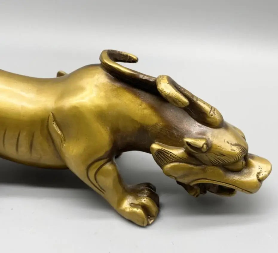 China brass mythical wild animal crafts statue