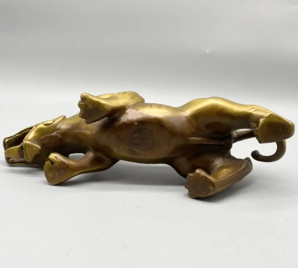 China brass mythical wild animal crafts statue