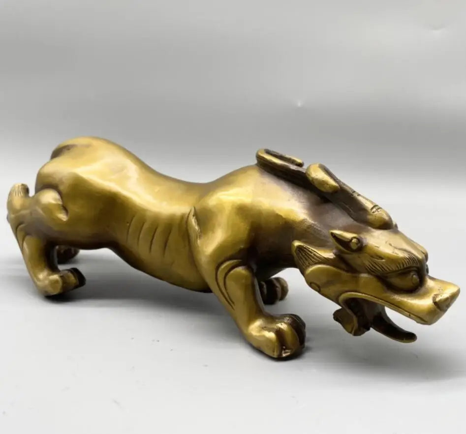 China brass mythical wild animal crafts statue