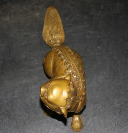 China brass mythical wild animal crafts statue
