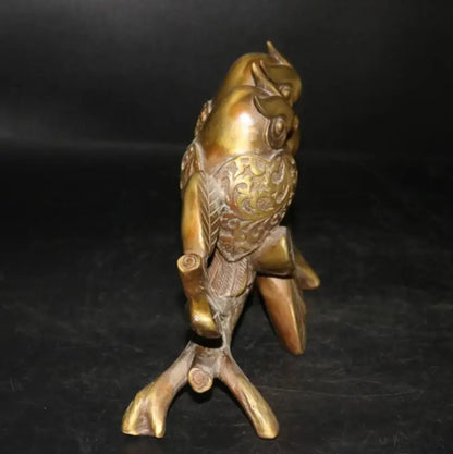 China brass owl crafts statue