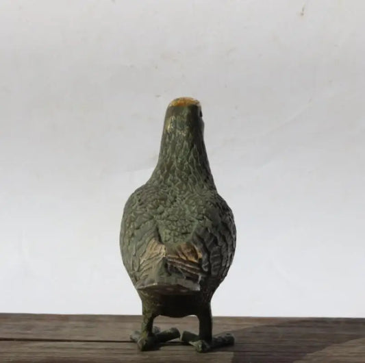 China brass peace pigeon crafts statue A pair