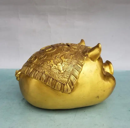 China brass pig Piggy bank crafts statue