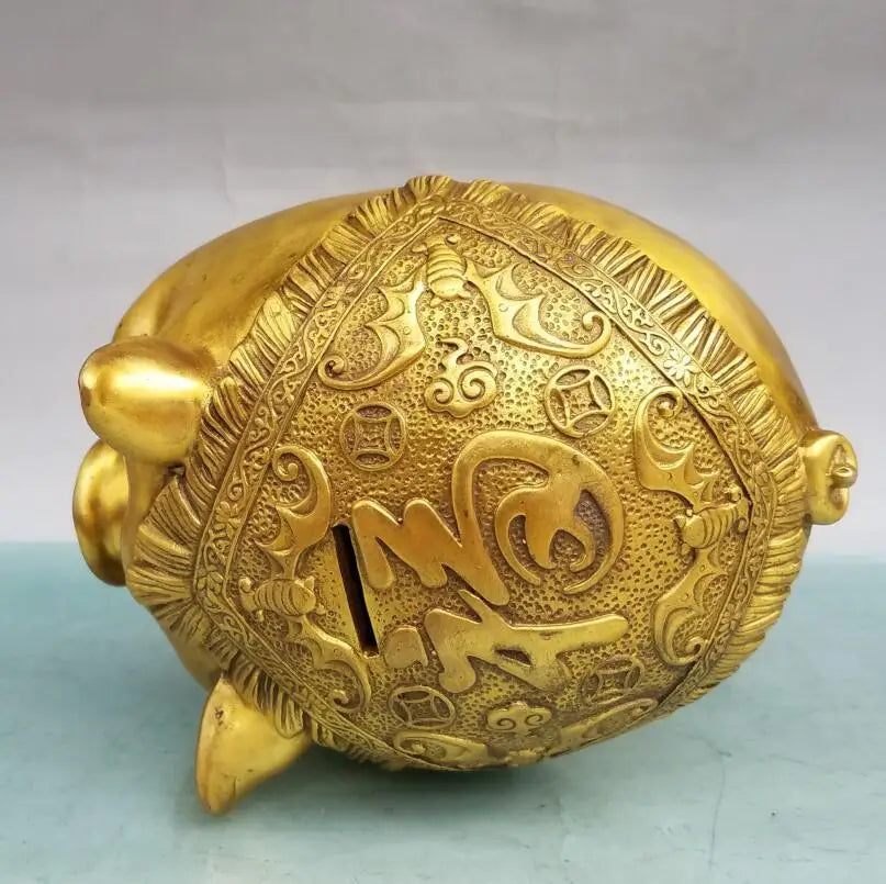 China brass pig Piggy bank crafts statue