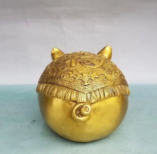 China brass pig Piggy bank crafts statue