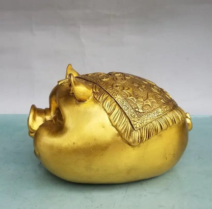 China brass pig Piggy bank crafts statue