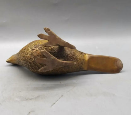 China brass pigeon crafts statue A pair