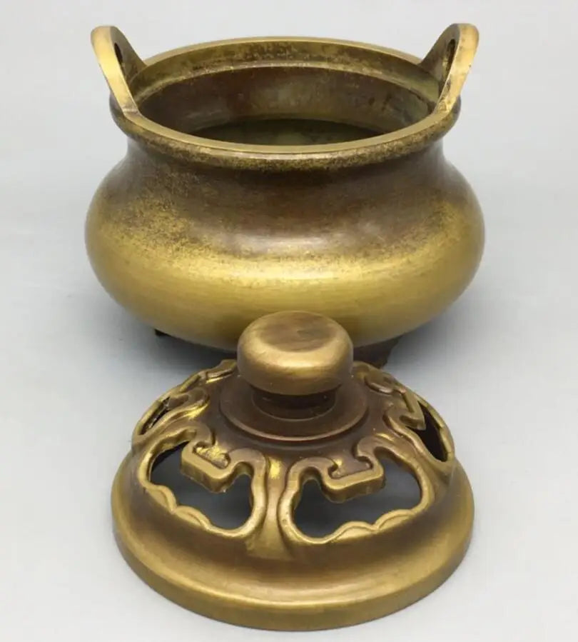 China brass ruyi Incense burner crafts statue