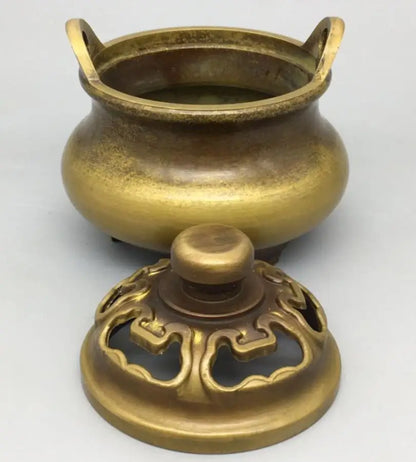 China brass ruyi Incense burner crafts statue