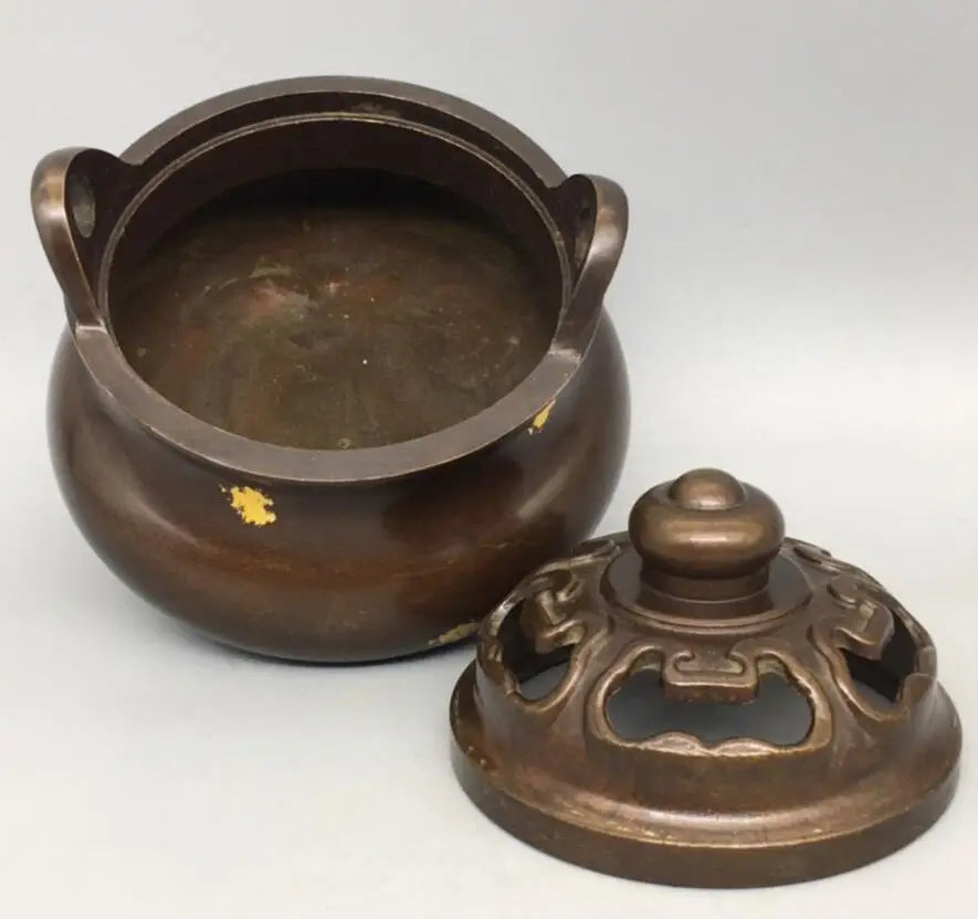 China brass ruyi Incense burner crafts statue