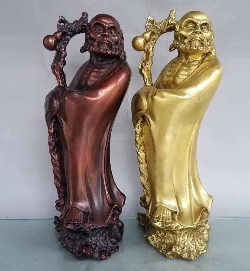 China brass seiko DARUMA Patriarch crafts statue