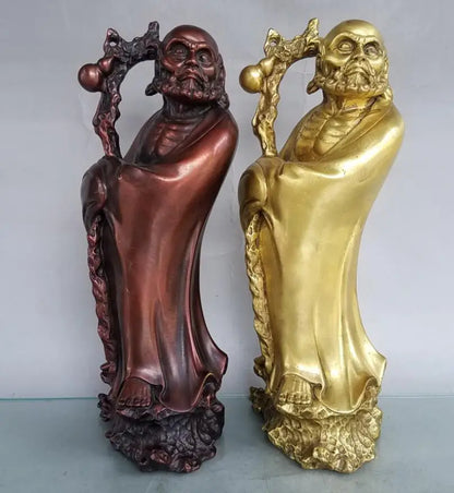 China brass seiko DARUMA Patriarch crafts statue