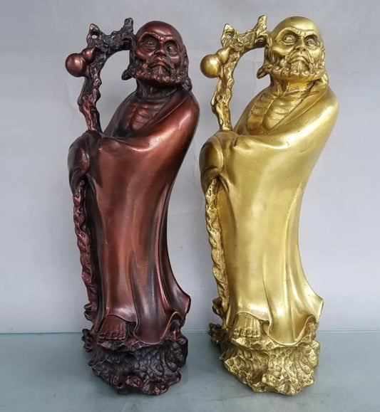China brass seiko DARUMA Patriarch crafts statue