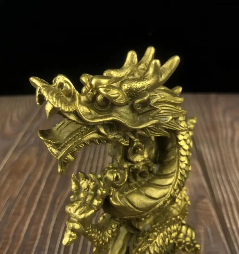 China brass seiko Ingots dragon crafts statue