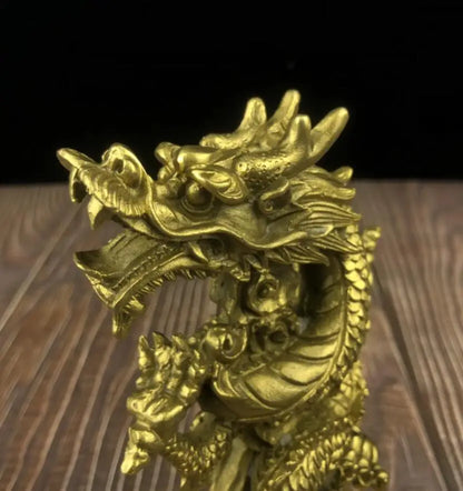 China brass seiko Ingots dragon crafts statue