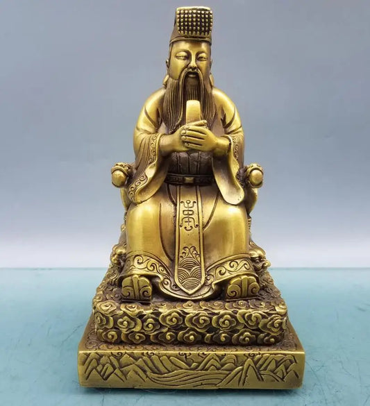 China brass seiko Jade Emperor Emperor crafts statue