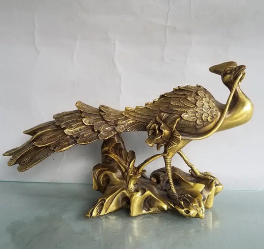 China brass seiko Phoenix crafts statue