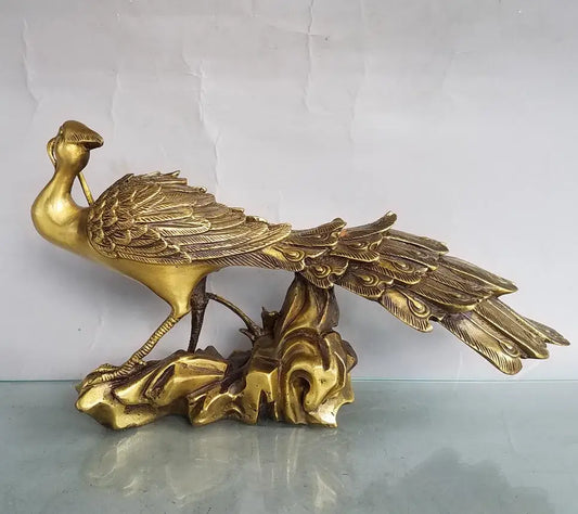 China brass seiko Phoenix crafts statue