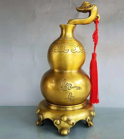 China brass seiko Wishful gourd crafts statue