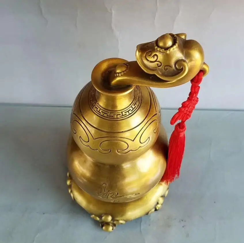 China brass seiko Wishful gourd crafts statue