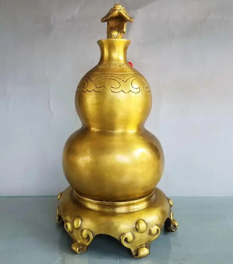 China brass seiko Wishful gourd crafts statue