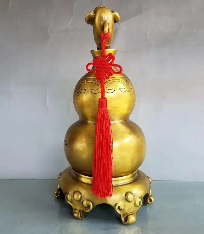 China brass seiko Wishful gourd crafts statue