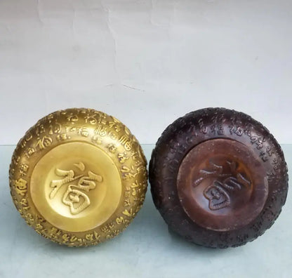 China brass seiko auspicious gourd crafts statue