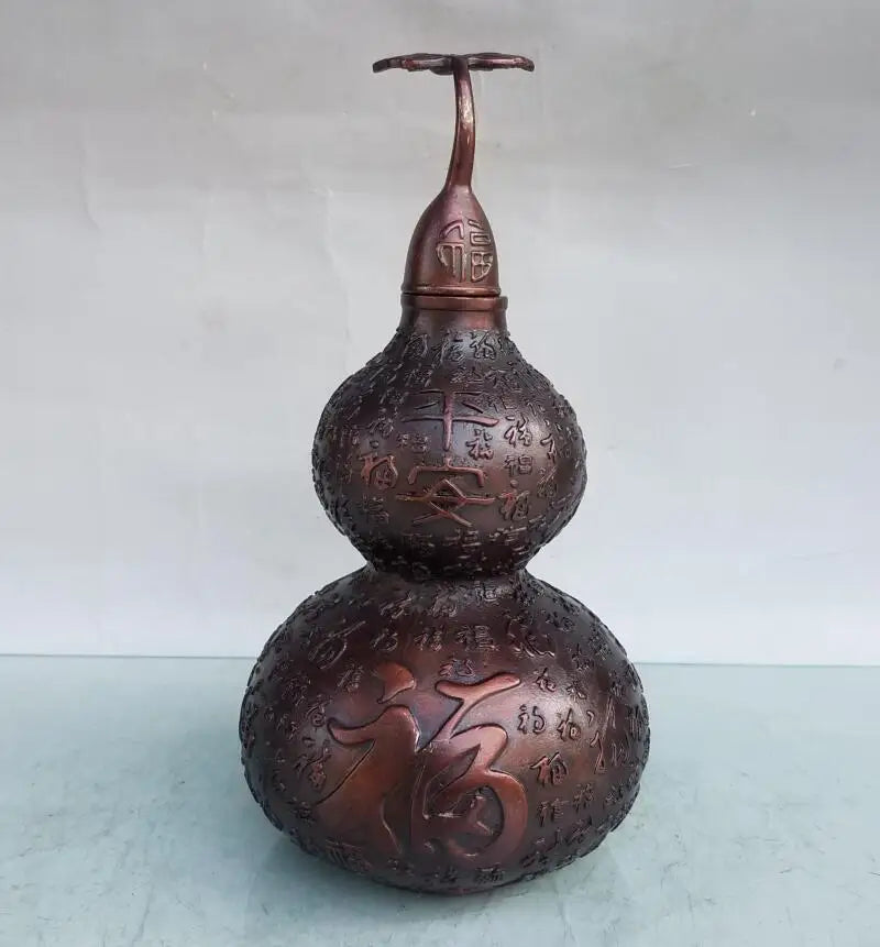 China brass seiko auspicious gourd crafts statue