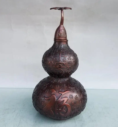 China brass seiko auspicious gourd crafts statue