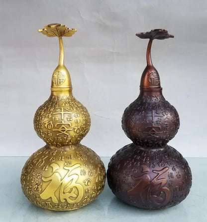 China brass seiko auspicious gourd crafts statue