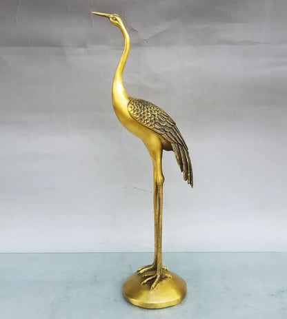 China brass seiko crane crafts statue