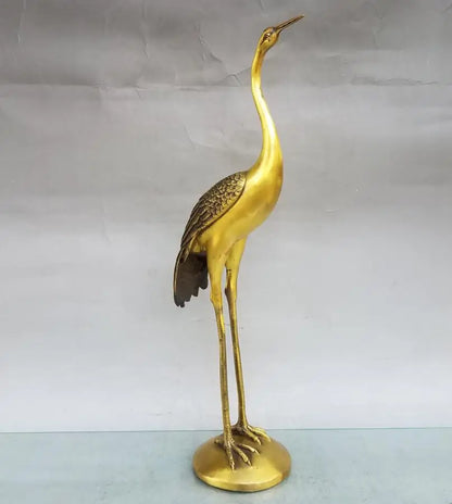 China brass seiko crane crafts statue