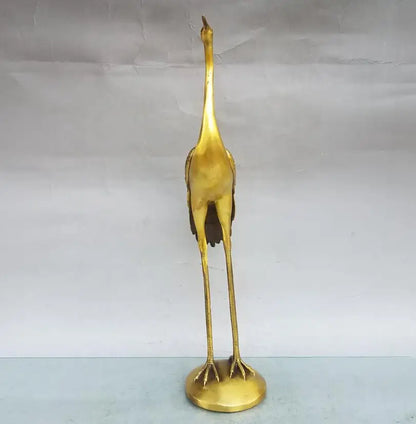 China brass seiko crane crafts statue
