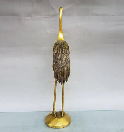 China brass seiko crane crafts statue