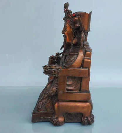 China brass seiko god of wealth crafts statue
