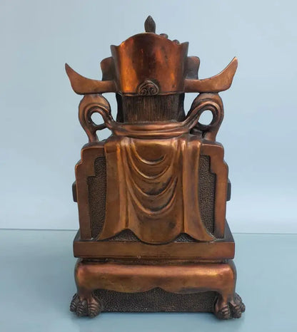 China brass seiko god of wealth crafts statue