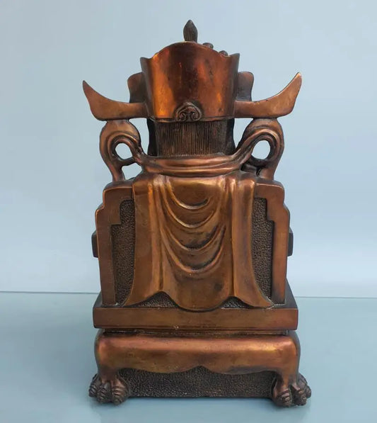 China brass seiko god of wealth crafts statue
