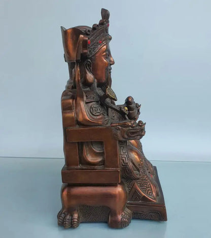 China brass seiko god of wealth crafts statue