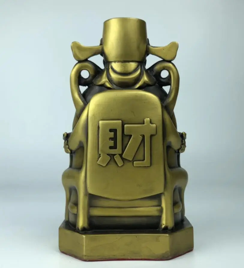 China brass seiko god of wealth crafts statue