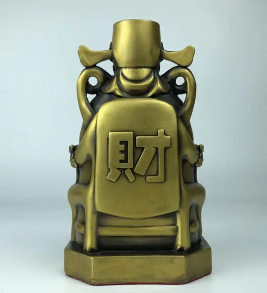 China brass seiko god of wealth crafts statue