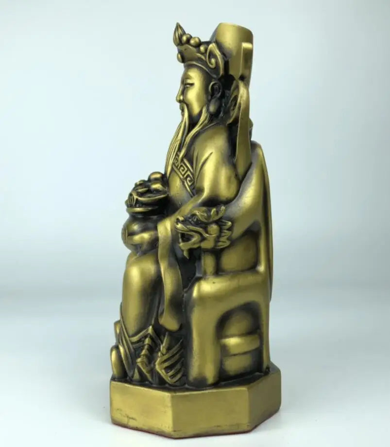 China brass seiko god of wealth crafts statue