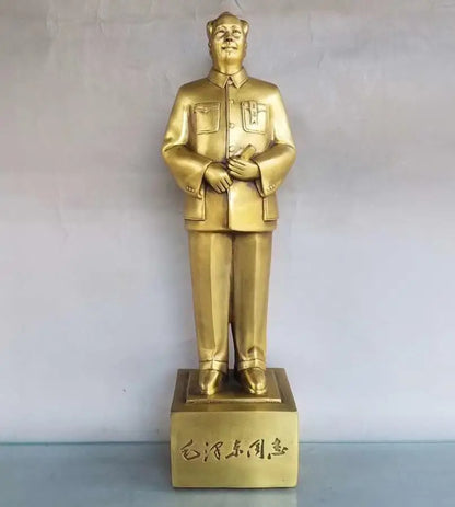 China brass seiko great leader Chairman Mao crafts statue