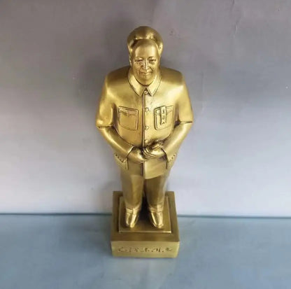 China brass seiko great leader Chairman Mao crafts statue