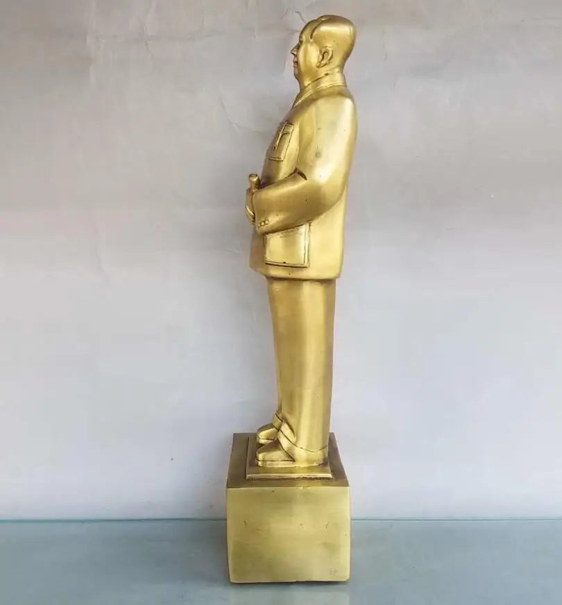 China brass seiko great leader Chairman Mao crafts statue